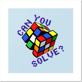 Can You Solve Rubiks Cube Posters and Art